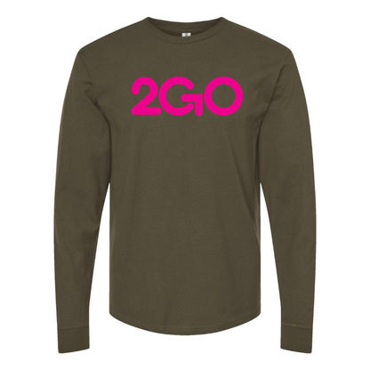 Men's  2GO Logo Cotton Long Sleeve T-Shirt