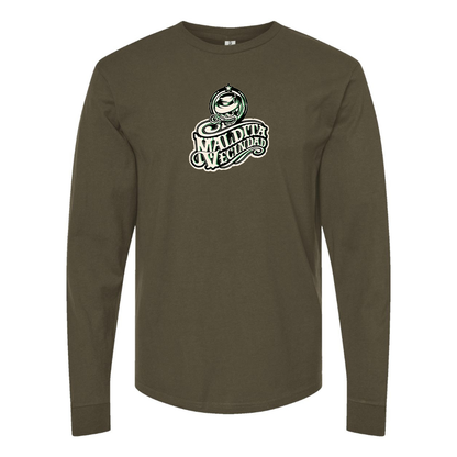 Men's  Maldita Vecindad Logo Cotton Long Sleeve T-Shirt