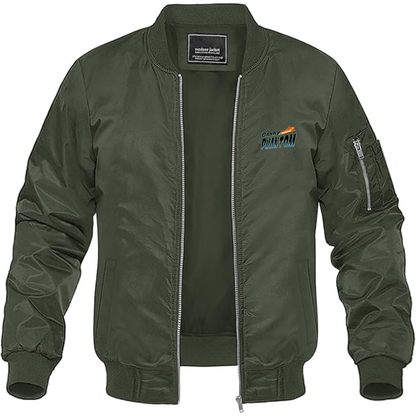 Men's Danny Phantom Logo Lightweight Bomber Jacket Windbreaker Softshell Varsity Jacket Coat