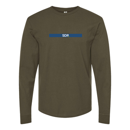 Men's   SDP  Logo  Cotton Long Sleeve T-Shirt