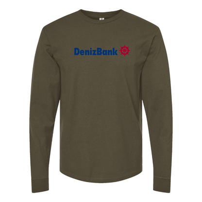 Men's DenizBank Logo Cotton Long Sleeve T-Shirt