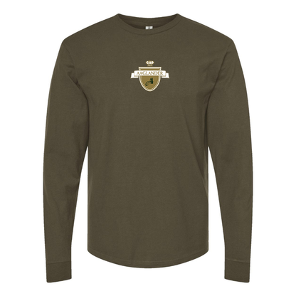 Men's Aaglander Logo Cotton Long Sleeve T-Shirt