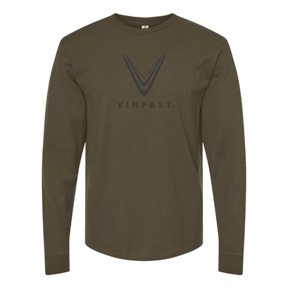 Men's VinFast Logo Cotton Long Sleeve T-Shirt