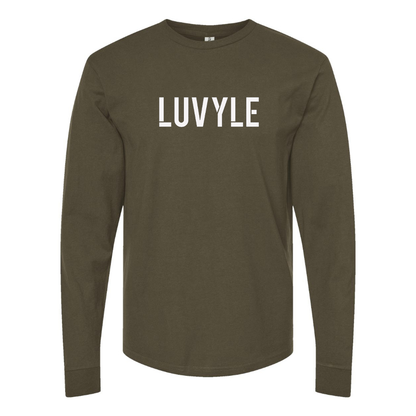 Men's Luvyle Logo Cotton Long Sleeve T-Shirt