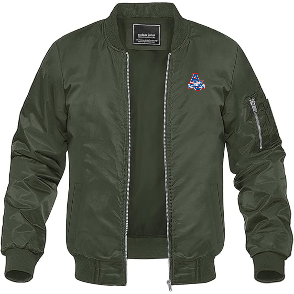 Men's  American Eagles  Lightweight Bomber Jacket Windbreaker Softshell Varsity Jacket Coat