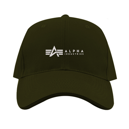 Alpha Industries Logo  Dad Baseball Cap Hat