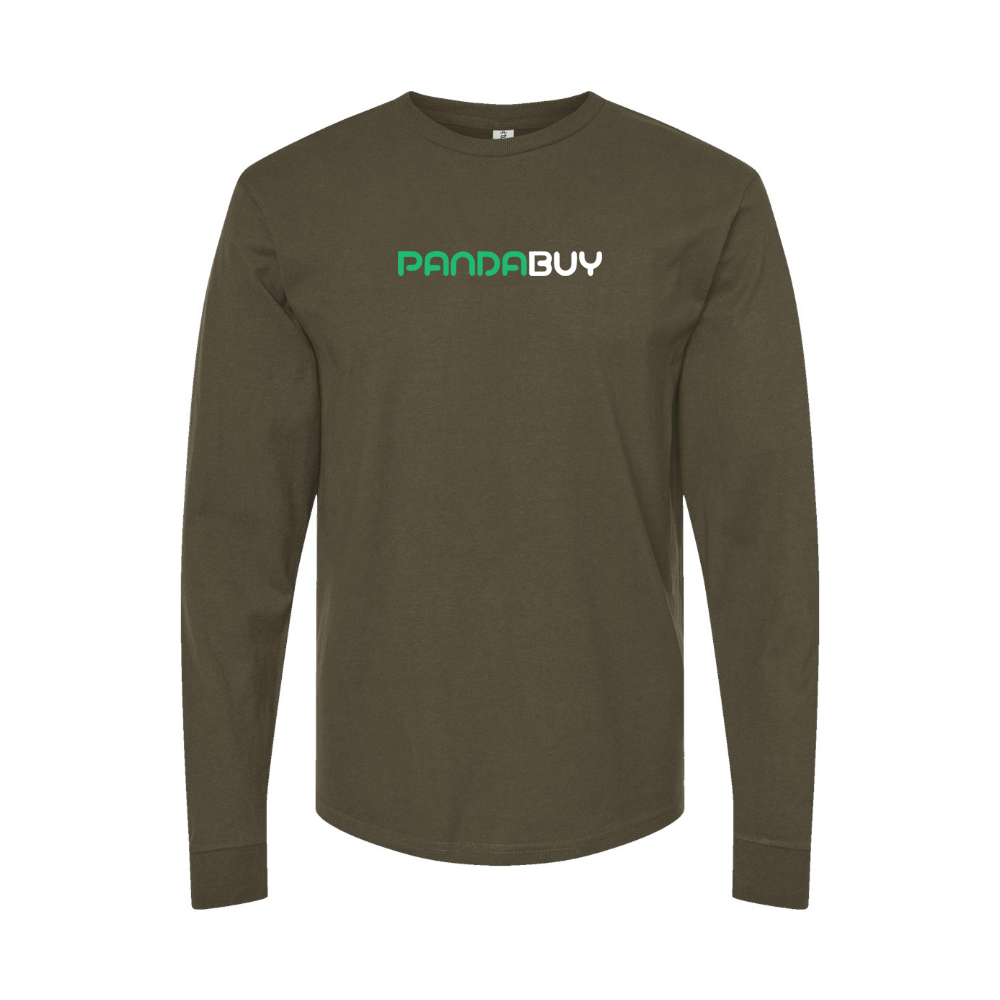 Men's Pandabuy Logo Long Sleeve T-Shirt