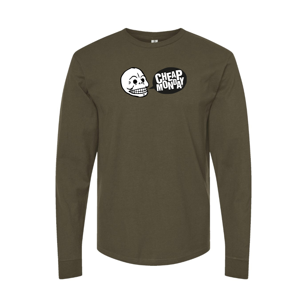 Men's Cheap Monday Logo Long Sleeve T-Shirt