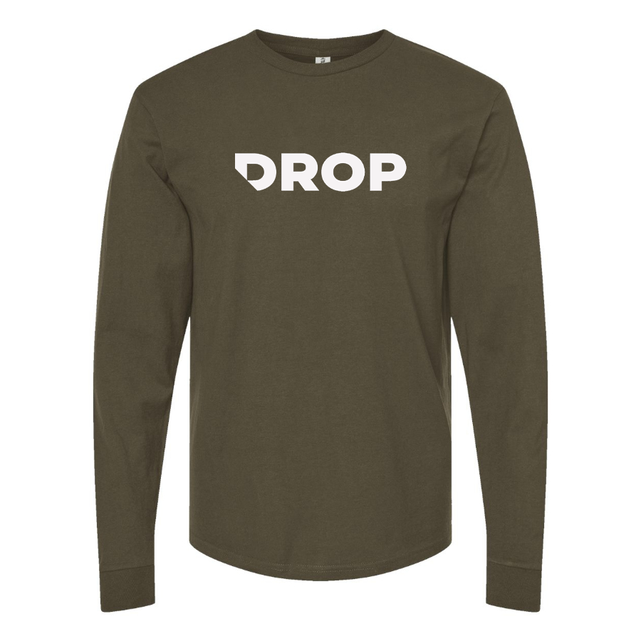 Men's Massdrop Logo Cotton Long Sleeve T-Shirt