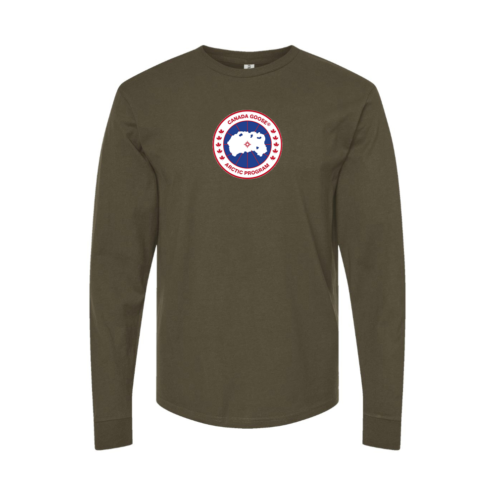 Men's Canada Goose Logo Long Sleeve T-Shirt