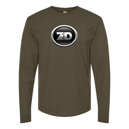 Men's Zhidou Logo Cotton Long Sleeve T-Shirt