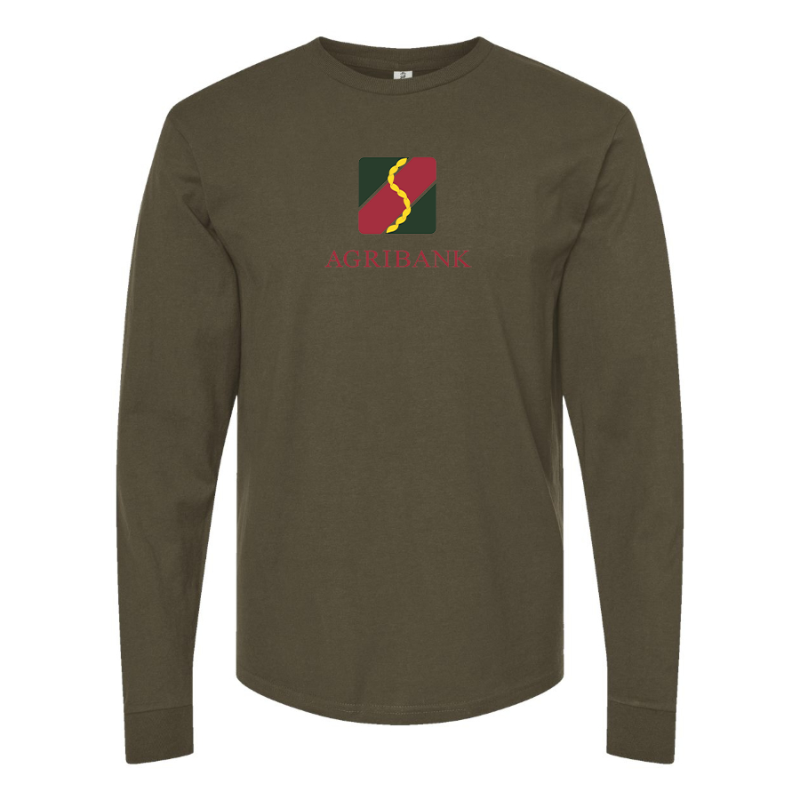 Men's Agribank  Logo Cotton Long Sleeve T-Shirt