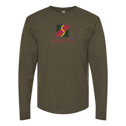 Men's Agribank  Logo Cotton Long Sleeve T-Shirt