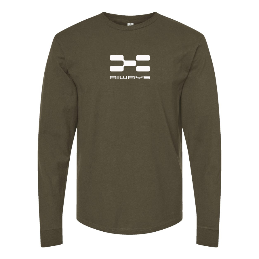 Men's Aiways Logo Cotton Long Sleeve T-Shirt