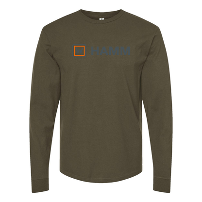 Men's Hamm Logo Cotton Long Sleeve T-Shirt