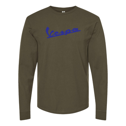 Men's Vespa Logo Cotton Long Sleeve T-Shirt