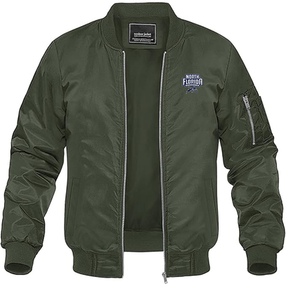 Men's UNF Ospreys Lightweight Bomber Jacket - Army Green