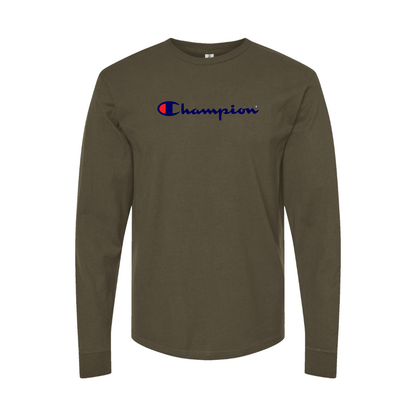 Men's Champion Logo Long Sleeve T-Shirt