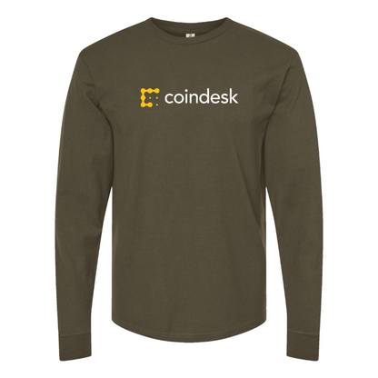 Men's CoinDesk Logo Cotton Long Sleeve T-Shirt