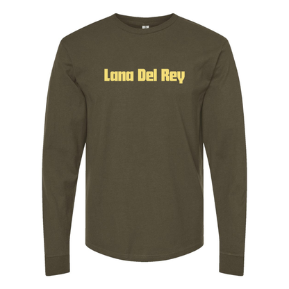 Men's Lana Del Rey Logo Cotton Long Sleeve T-Shirt