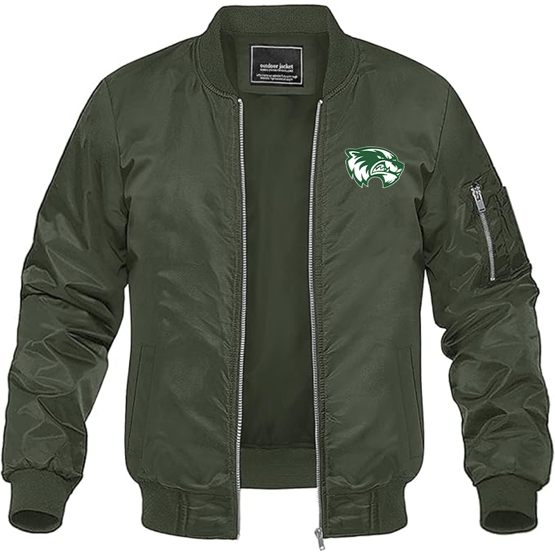 Men's Utah Valley Wolverines Lightweight Bomber Jacket - Army Green