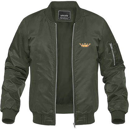 Men's Monarch Logo Lightweight Bomber Jacket Windbreaker Softshell Varsity Jacket Coat