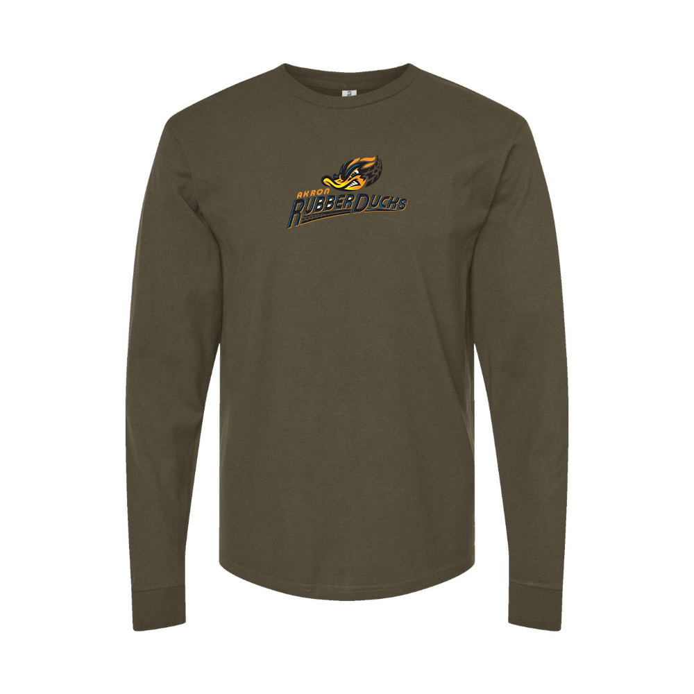 Men's Akron RubberDucks Logo Long Sleeve T-Shirt