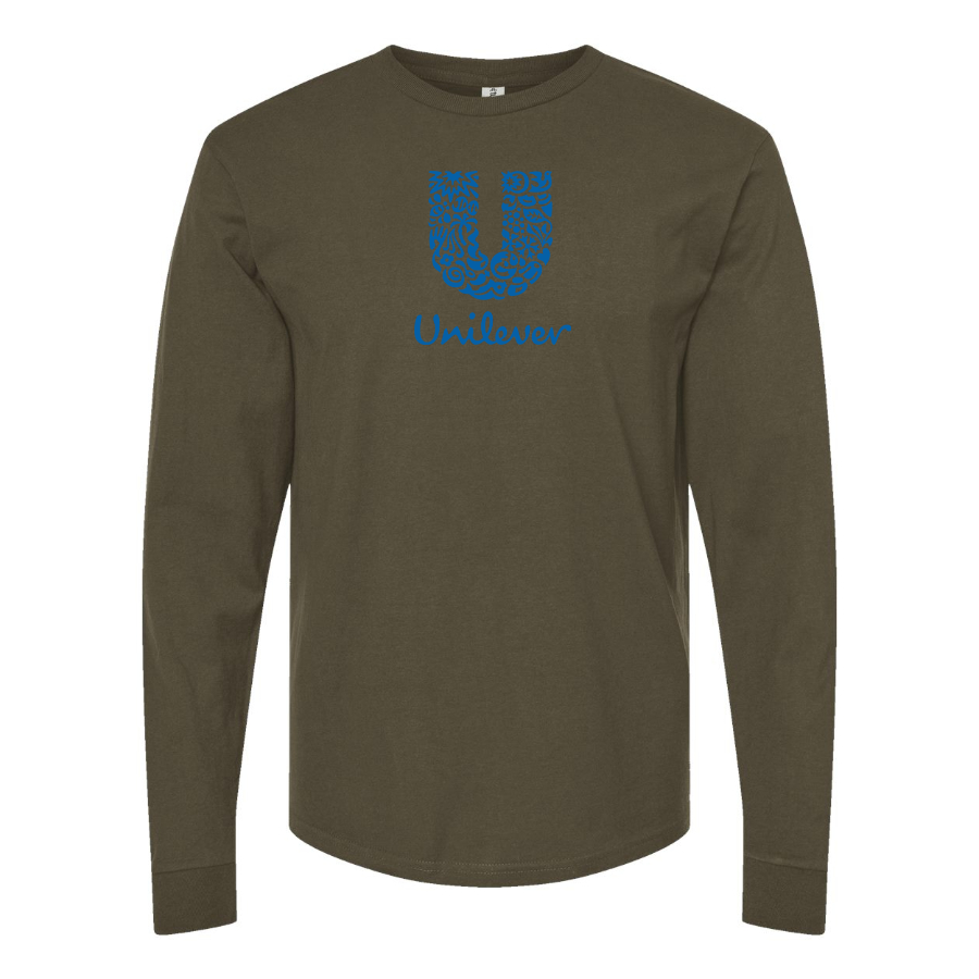 Men's Unilever Logo  Cotton Long Sleeve T-Shirt