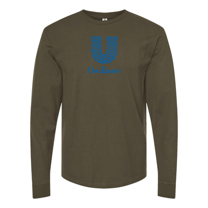 Men's Unilever Logo  Cotton Long Sleeve T-Shirt