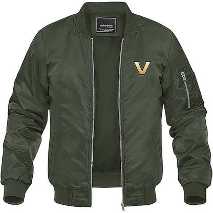 Men's Vanderbilt Commodores Lightweight Bomber Jacket - Army Green