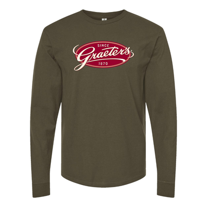 Men's Graeters Logo Cotton Long Sleeve T-Shirt