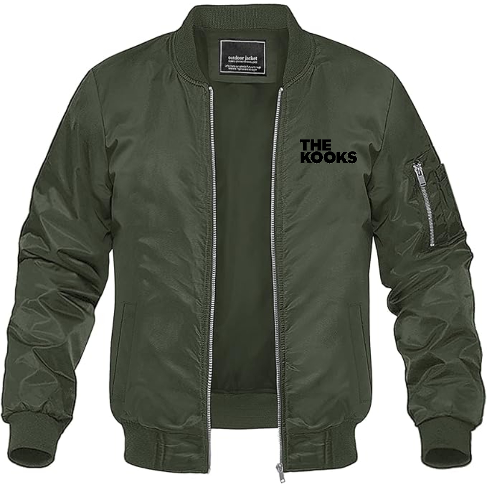 Men's The Kook  Lightweight Bomber Jacket Windbreaker Softshell Varsity Jacket Coat