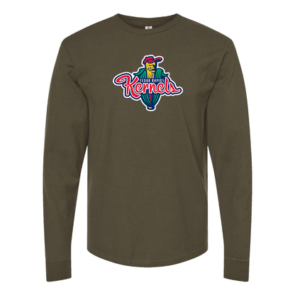 Men's Cedar Rapids Kernels Logo Cotton Long Sleeve T-Shirt