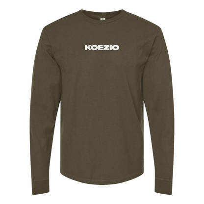 Men's KOEZIO Logo Cotton Long Sleeve T-Shirt