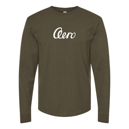 Men's Aero   Logo Cotton Long Sleeve T-Shirt