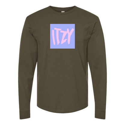 Men's Itzy Logo Cotton Long Sleeve T-Shirt