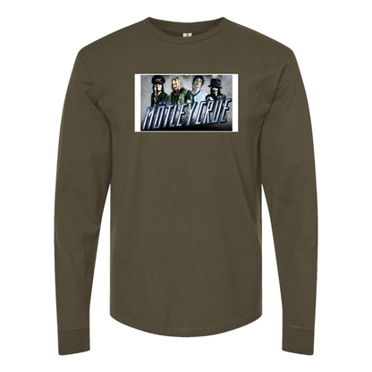 Men's  Motley Crue Logo Cotton Long Sleeve T-Shirt