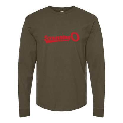 Men's ScreamingO Logo Cotton Long Sleeve T-Shirt