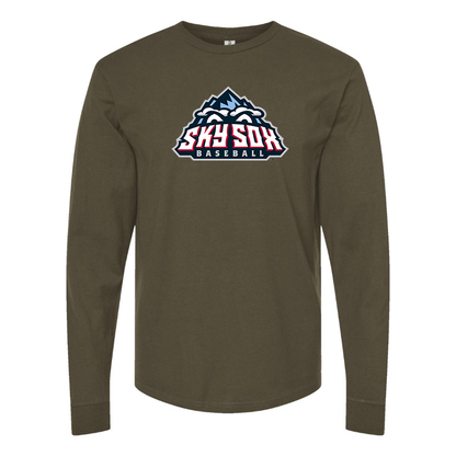 Men's Colorado Springs Sky Sox  Logo Cotton Long Sleeve T-Shirt