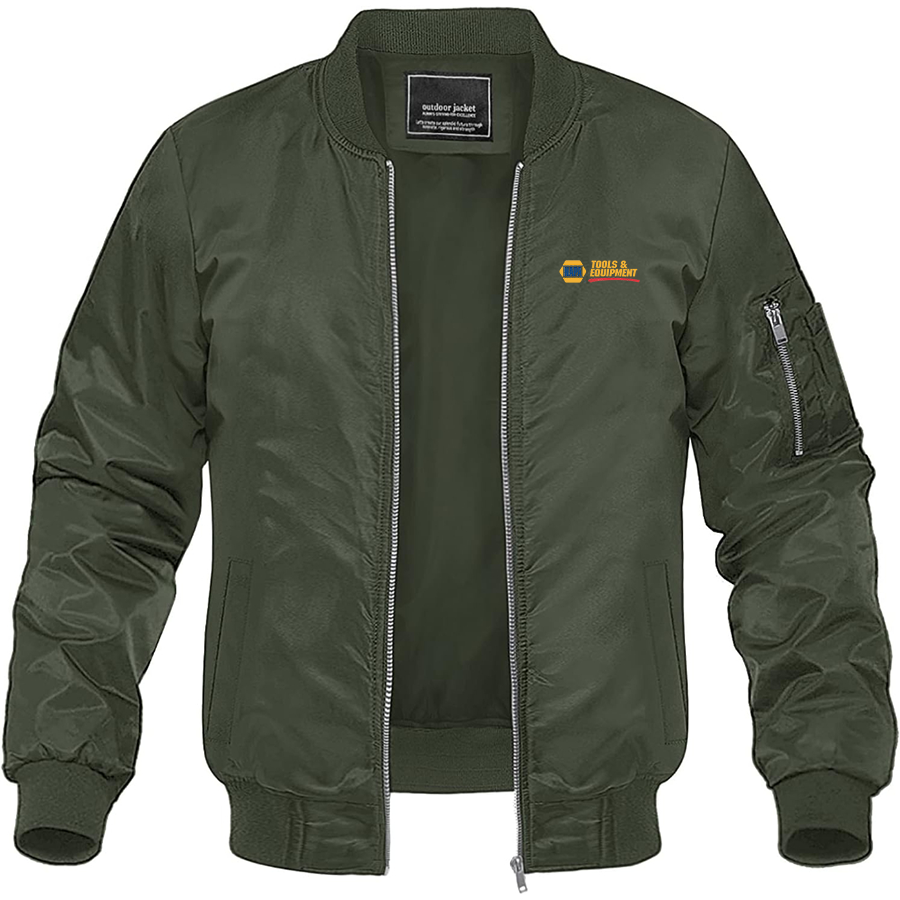 Men's Napa Tools & Equipment  Logo Lightweight Bomber Jacket Windbreaker Softshell Varsity Jacket Coat