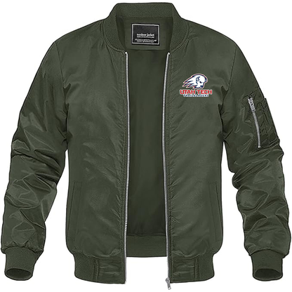 Men's Utah Tech Trailblazers Lightweight Bomber Jacket - Army Green