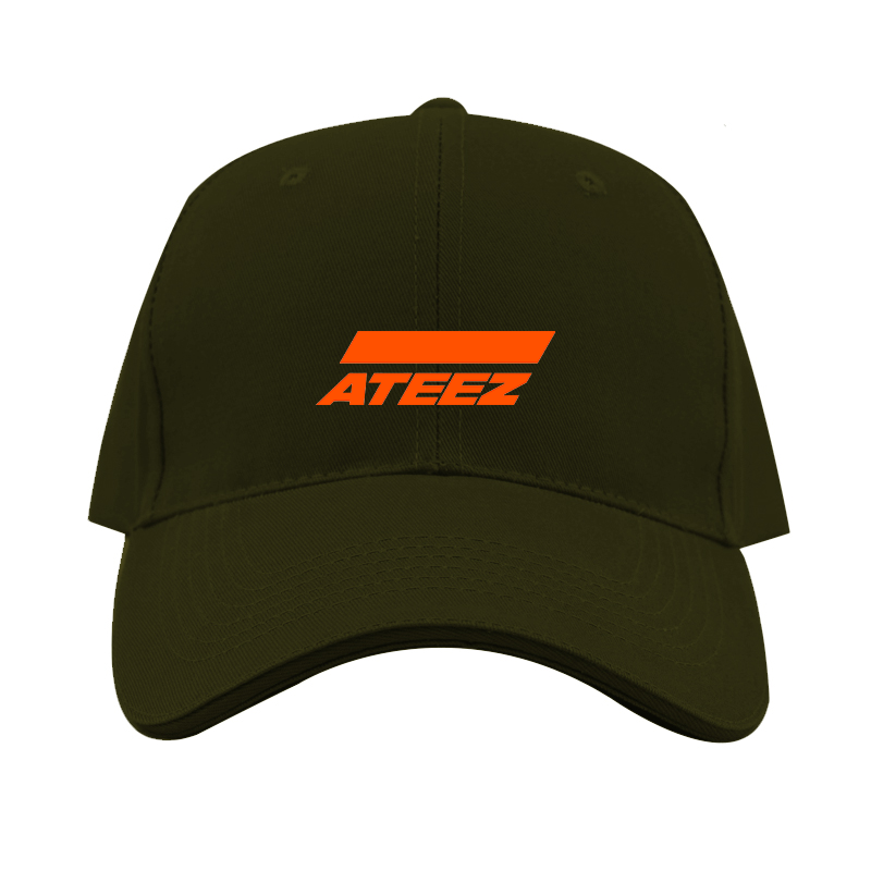 Ateez Logo  Dad Baseball Cap Hat