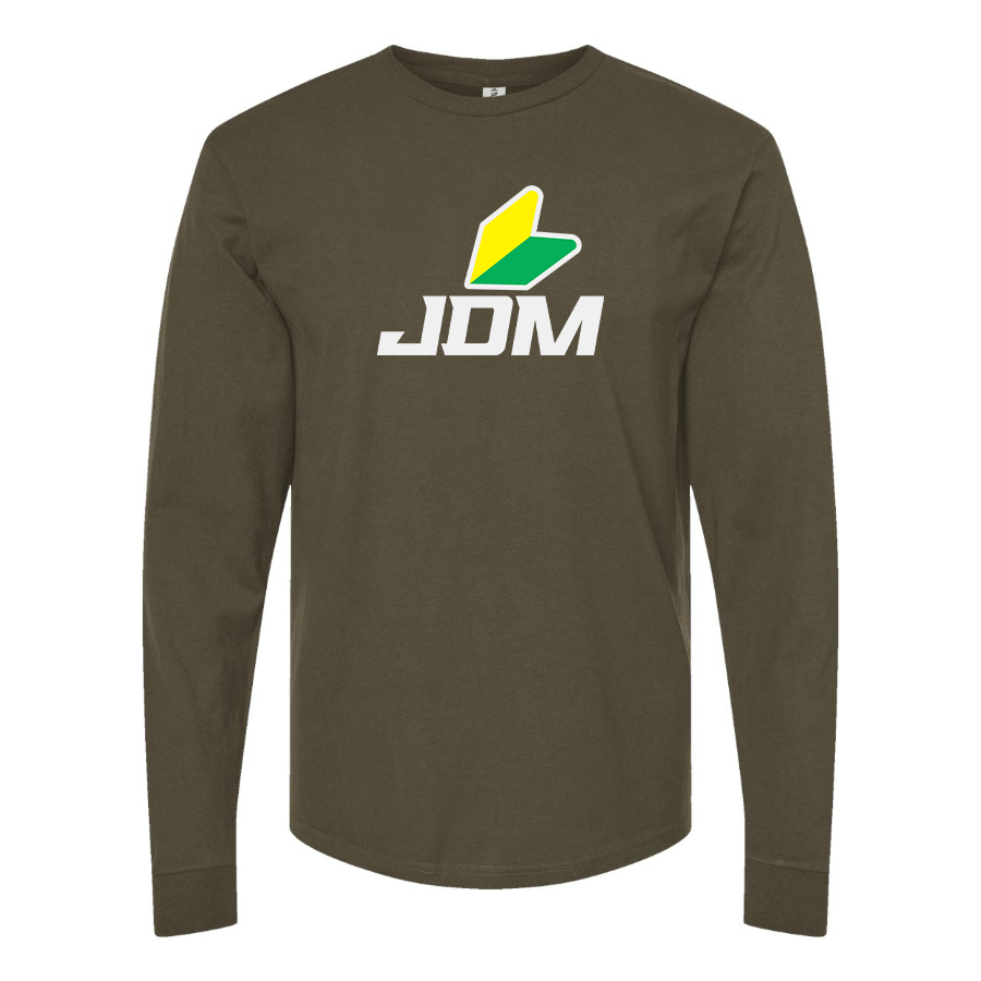 Men's JDM  Logo Cotton Long Sleeve T-Shirt