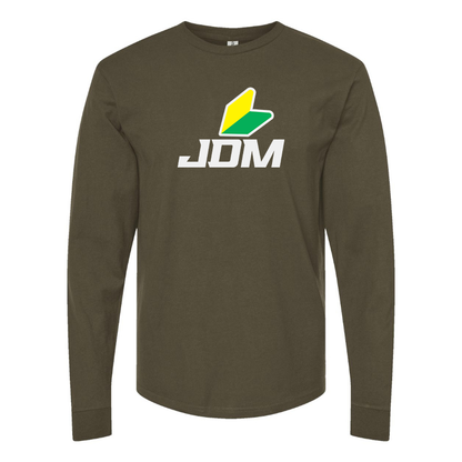 Men's JDM  Logo Cotton Long Sleeve T-Shirt