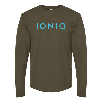 Men's  Ioniq Logo Cotton Long Sleeve T-Shirt