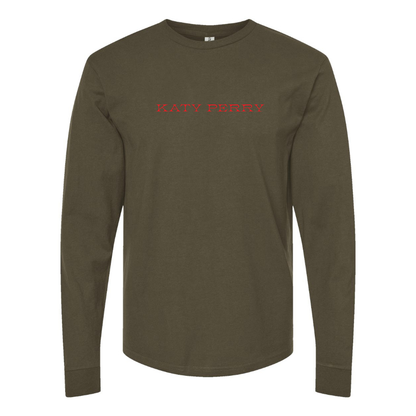Men's Katy Perry Logo Cotton Long Sleeve T-Shirt
