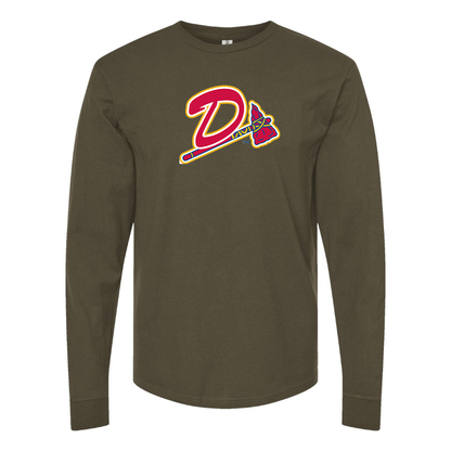 Men's Danville Braves Logo Cotton Long Sleeve T-Shirt