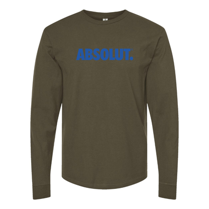 Men's Absolut Logo Cotton Long Sleeve T-Shirt