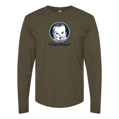 Men's Gerber  Logo Cotton Long Sleeve T-Shirt