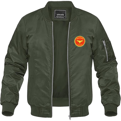 Men's Bizzarrini Logo Lightweight Bomber Jacket Windbreaker Softshell Varsity Jacket Coat